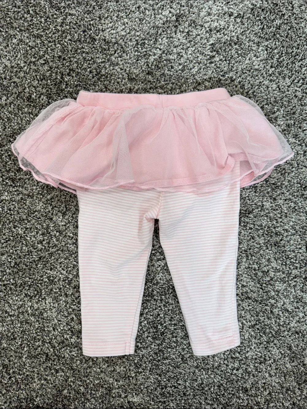 Carter's Pink Tulle Skirted Leggings